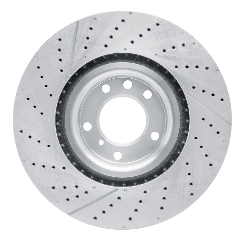 Mercedes-Benz G63 AMG Brake Rotor (1) - Front - R1 Concepts - Drilled and Slotted - `13-`18
